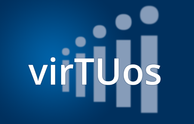 Logo of the virTUos project