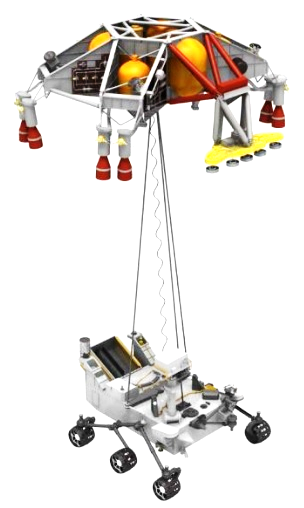 CAD model of a lunar lander